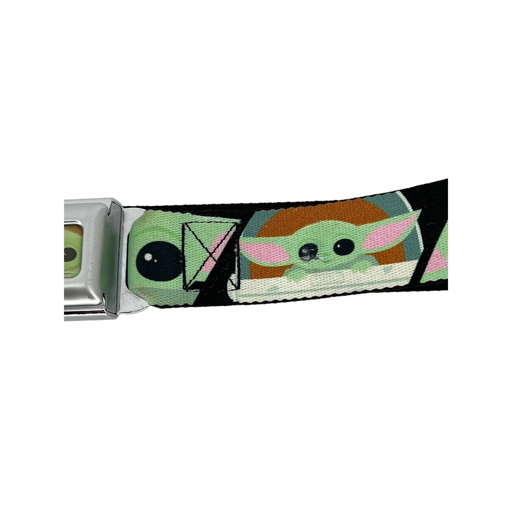 Buckle-Down Star Wars Grogu Belt Unisex 24-38 Green Mandalorian Grogu Baby Yoda - Picture 10 of 10